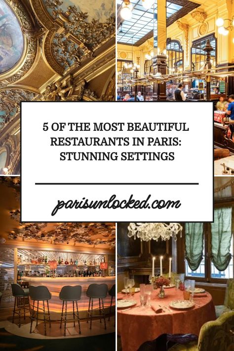 These are some of the most beautiful restaurants in Paris-- places that will transport you to other times and/or mindsets. Best Restaurant In Paris, Parisian Dining, Most Beautiful Restaurants, Paris Places, Beautiful Restaurants, Best Restaurants In Paris, Dinner In Paris, Paris Tips, Bread Chocolate