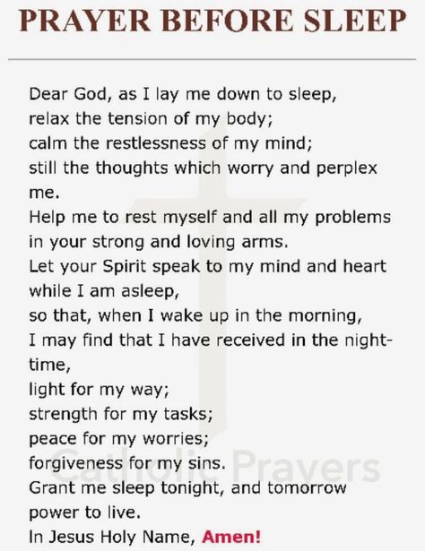 Pray Before Sleep, Prayer Quotes Positive, Prayer Before Sleep, Sleep Prayer, Nighttime Prayer, All Are Welcome Here, Prayer For Guidance, Bedtime Prayer, Everyday Prayers