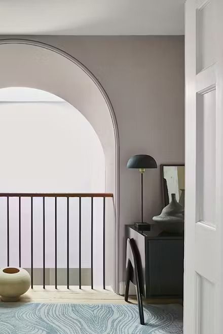 China Clay Hallway - Inspire Me Contemporary Paint Colors, Exterior Masonry Paint, Hallway Paint Colors, Hallway Paint, Masonry Paint, Hallway Inspiration, China Clay, Neutral Paint Color, Traditional Paint