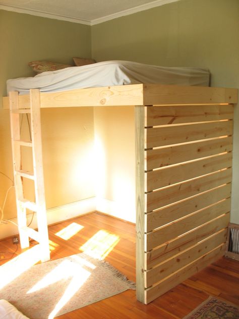 Bunk Beds Small Room, A Loft Bed, Triple Bunk Beds, Loft Bed Plans, Diy Loft Bed, Kids Loft Beds, Bunk Beds With Stairs, Loft Beds, Bunk Bed Designs