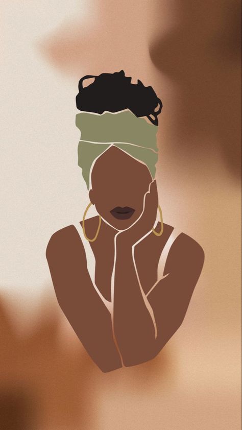 Black Woman Art Wallpaper, Black Woman Art Wallpaper Iphone, Black Women Abstract Art, Wallpaper For Women Iphone, Locs Art Artworks Black Women, Black Women Aesthetics, Artwork Of Women, Melanin Asthetic Picture, Black Women Wallpaper Iphone