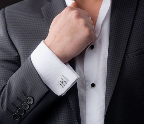 Elevate your style with these stunning Personalized Cufflinks, the perfect accessory for every formal occasion. Handcrafted with high-quality materials, these custom cufflinks can be tailored to feature your desired name, text, letters, number, or any other personal touch. Whether you're attending a wedding, a black-tie event, or simply want to add a touch of class to your everyday wardrobe, our bespoke cufflinks are the ideal choice. Unique Wedding Accessories, Text Letters, Monogrammed Cufflinks, Initial Cufflinks, Custom Cufflinks, Personalized Cufflinks, Groomsmen Gift, Cufflinks Wedding, Black Tie Event