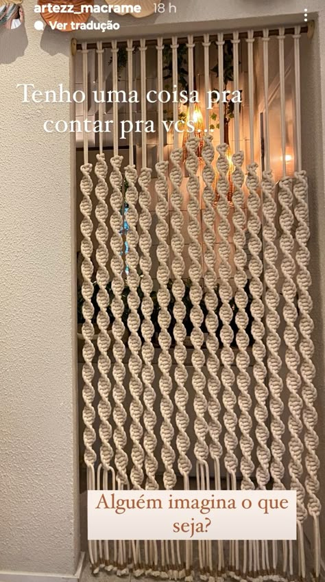 Macrame Curtains, Simpul Makrame, Sewing Room Design, Storefront Design, Macrame Knots Pattern, Small Deck Decorating Ideas, Macrame Wall Hanging Diy, Macrame Curtain, Deck Decorating Ideas