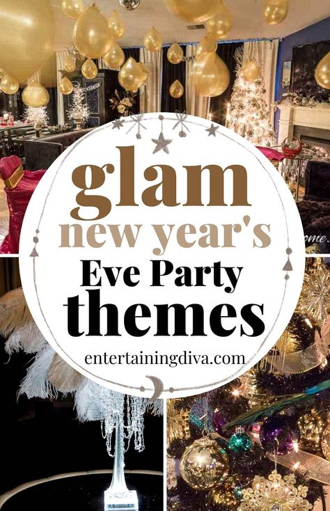 New Years Eve House Party, Nye Theme, New Years Party Themes, New Year's Eve Food, New Year's Eve Party Themes, New Year's Eve Decor, New Year Party Ideas, Nye Party Ideas, Nye Party Decorations