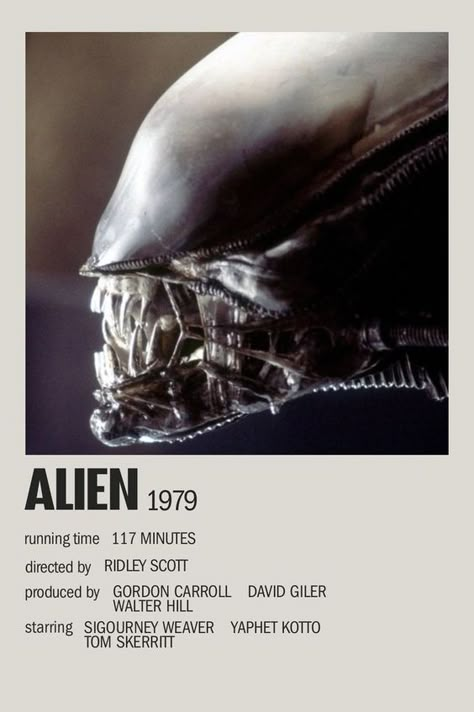 Aliens Movie Aesthetic, Minimalist Movie Posters Horror, Polaroid Movie Poster Horror, Horror Polaroid Poster, Alien Movie Aesthetic, Alien Movie Poster, Halloween Movie Poster, Alien Poster, Movies Minimalist