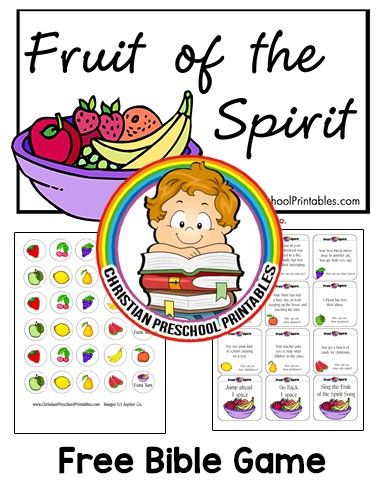 Fruits of the Spirit Game Fruit Of The Spirit Games, Fruit Of The Spirit Lessons, Fruit Of Spirit, Spirit Game, Christian Preschool, Galatians 5 22 23, Bible Story Crafts, The Fruit Of The Spirit, Fruits Of The Spirit