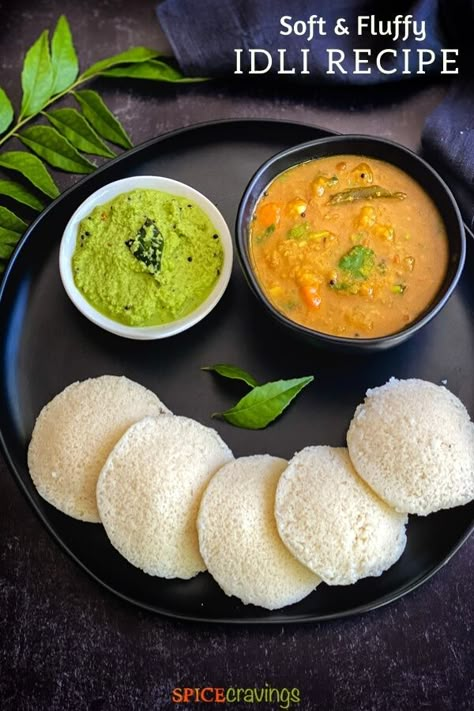 This no-fail Idli recipe is a popular South Indian treat enjoyed as a healthy breakfast or snack that's easily made in the Instant Pot from homemade batter. #idlirecipe #steamedricecake #spicecravings Cooking Fails, Steamed Rice Cake, Idli Recipe, Healthy Indian Recipes, Batter Recipe, A Healthy Breakfast, Indian Cooking Recipes, Indian Breakfast, Desi Food