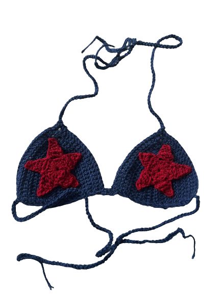 Available to buy in my bio!💗💗 #fashion #crochet #festival #aesthetic #feativallook #holiday #summer #crochetbikinitop #handmade #starbikini #star #stargirl #cleangirlaesthetic #trending #trend #clothestrend #2023trend Crochet Bikinis Star, Tops Fall Outfits, Festival Aesthetic, Bio Fashion, Crochet Festival, Crochet Star, Fashion Crochet, Crochet Stars, Crochet Things