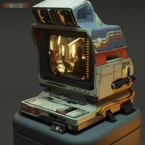 Sci Fi Computer, Cassette Futurism, Sci Fi Props, Old Computer, Retro Tech, Retro Gadgets, Aliens Movie, Retro Future, Old Computers