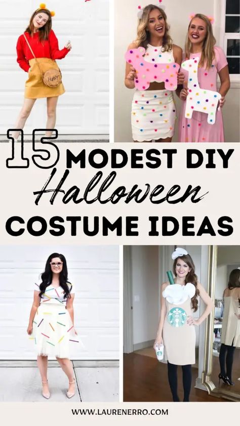 15 Modest DIY Halloween Costume Ideas For Women Easy Cookie Monster Costume, Simple Women Halloween Costumes, Cute Work Halloween Costumes For Women, Simple Woman Halloween Costume, Adult Easy Halloween Costumes, No Costume Costume, Eye Candy Costume, Fun Costume Ideas For Women, Squishmallow Costume Diy