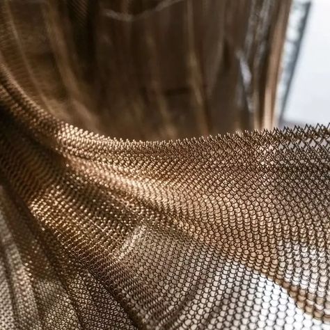 Legato Bluesummers, Sculptural Installation, Mesh Aesthetic, Mesh Ceiling, Metal Mesh Screen, Writers Retreat, Space Magic, Mesh Curtain, Hotel Signage