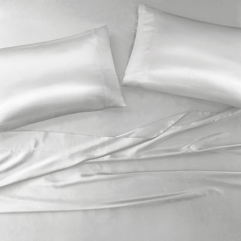 Satin Luxury 6 PC Sheet Set - Madison Park Essentials | Olliix Luxury Bed Sheets, Daybed Covers, Satin Sheets, Luxury Bed, Luxury Sheets, Satin Pillowcase, Sheet Sets Full, Mirrored Nightstand, Madison Park