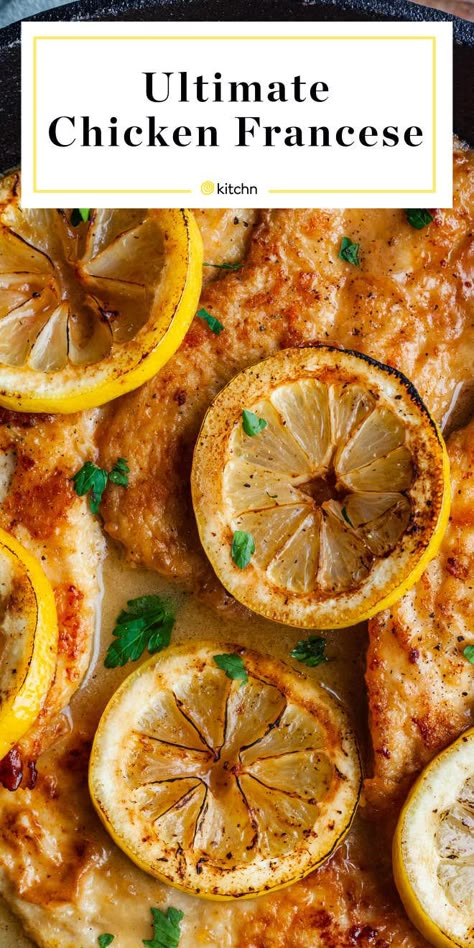 Chicken Francaise Recipe, Chicken Francese Recipe, Chicken Francaise, Chicken Franchise, Tartiflette Recipe, Chicken Francese, Minute Chicken, Chicken Breast Cutlet, Pepper Chicken