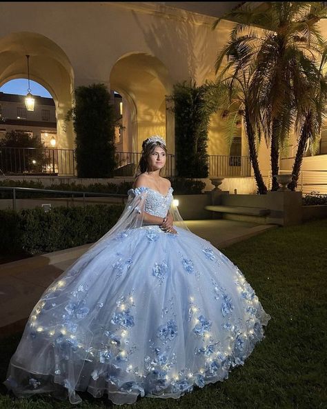 Baby blue quinceanera dresses