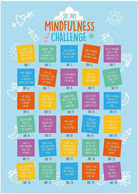 30 Thirty Day Challenge Inspiration – The Amazing Adventures of Me 30 Day Adulting Challenge, 30 Challenge Ideas, 30 Days Of Mindfulness, 30 Day Challenge Lifestyle Ideas, Mindful Challenge, 30 Day Challenge Ideas Fun, 30 Day Mindfulness Challenge, Weekly Challenge Ideas, Health Challenge Ideas