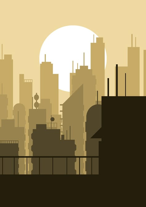 City Vector Art, Drawing Buildings, Atmospheric Perspective, Cityscape Drawing, City Landscapes, Geometry Dash, Bg Design, Flat Art, Abstract City