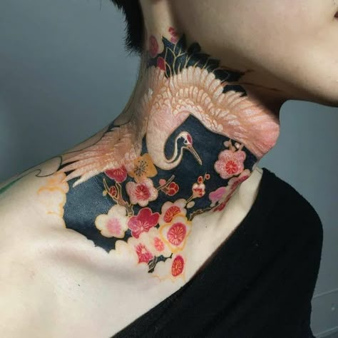 42 Tattoo, Crane Tattoo, Tatuaje A Color, Body Modification, Tattoo Love, Piercing Ideas, Dope Tattoos, Tattoos And Body Art, Skin Art