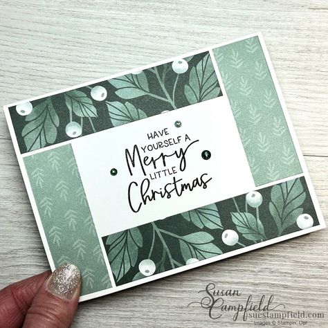 Using Christmas Cards For Crafts, Stamping Christmas Card Ideas, 6x6 Osw Template, Stampin Up Stitched Felt Embellishments, Christmas Card Sets Handmade, Fractured Christmas Card Ideas, Christmas Cards Patterned Paper, Christmas Cards With Scrapbook Paper, Stampin Up Christmas Cards 2023 2024