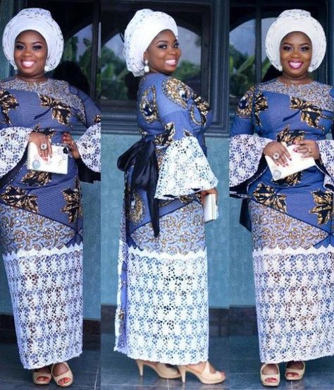 Ankara Skirt And Blouse Styles, Asoebi Style, African Kaftan, African Wear For Men, African Women Dresses, Nigerian Style, Krobo Beads, Ankara Skirt And Blouse, African Lace Styles