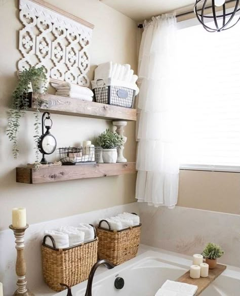 Garden Tub Decor Master Bath Corner, Bathroom Garden Tub Decor Ideas, Corner Garden Tub Decor Master Bath, Garden Tub Decor Master Bath, Soaking Tub Decor, Tub Decor Master Bath, Garden Tub Decor, Tub Decor, Western Farmhouse