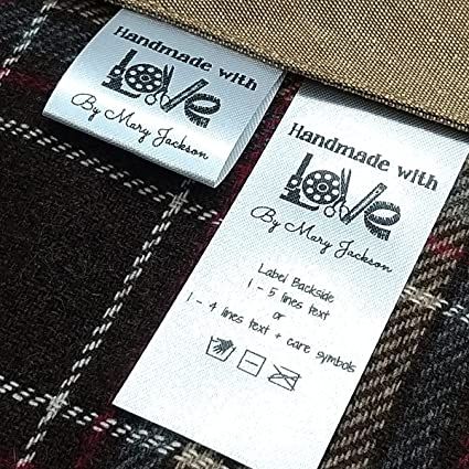 Cloth Labels Tags, Sewing Tags Personalized, Satin Label Tag, Custom Labels For Sewing, Woven Tags Clothing Labels, Care Symbol, Sewing Labels, Fabric Labels, Sewing Tags