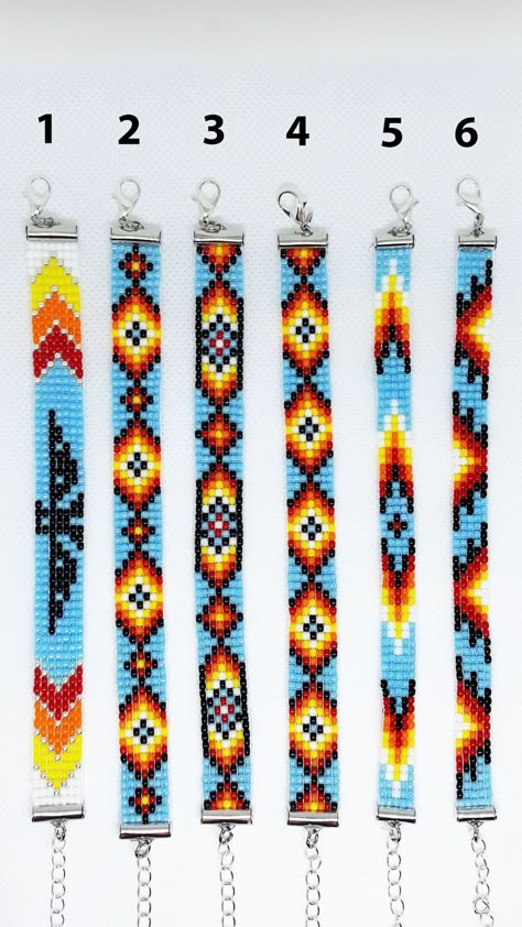 Beaded loom bracelet, Native American style bracelet, seed bead bracelet, loom woven bracelet, Aztec bracelet, Native American style jewelry Loom Beaded Necklace, Beaded Loom Bracelet, Aztec Bracelet, Bead Bracelet Patterns, Native Patterns, Bracelet Loom, Seed Bead Bracelet Patterns, Native American Beadwork Patterns, Seed Bead Jewelry Patterns