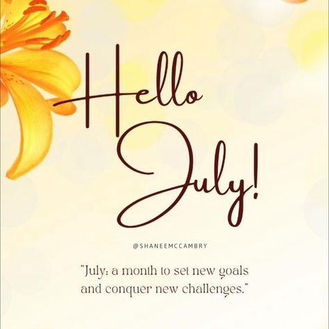 Hello July! Chapter 7 of 12… #NewMonth #HelloJuly #Chapter7Of12 #PrayerForJuly Hello July Chapter 7 Of 12, July Chapter 7 Of 12, Hello July, New Month, July 1, Instagram Posts, On Instagram, Instagram