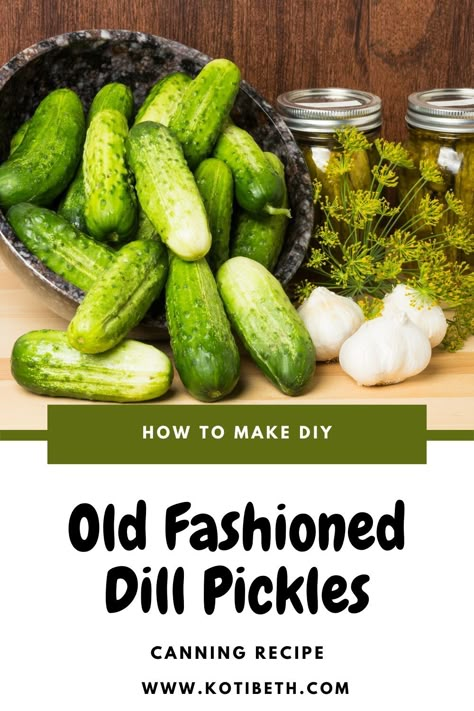 Best Dill Pickle Recipe, Crispy Dill Pickle Recipe, Crunchy Dill Pickle Recipe, Crispy Dill Pickles, Pickles Homemade Easy, Canning Garden, Making Dill Pickles, Refrigerator Pickles Dill, Easy Pickling Recipes