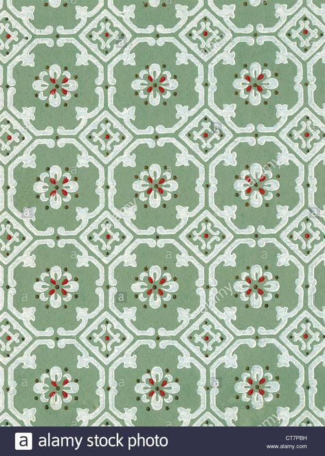 Download this stock image: Vintage American Wallpaper Pattern 1930s - CT7PBH from Alamy's library of millions of high resolution stock photos, illustrations and vectors. Cobweb Wallpaper, 1930s Wallpaper, Wallpaper Accent Wall Bathroom, 1930s Design, Ideas For Wallpaper, Spring Desktop Wallpaper, American Wallpaper, Uno Cards, Victoria Secret Wallpaper