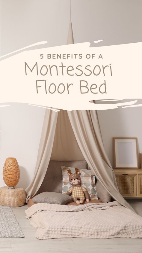 Montessori education has gained widespread recognition for its child-centered approach that emphasizes independence, freedom, and holistic development. One key element of the Montessori philosophy that has gained attention in recent years is the concept of a Montessori floor bed. Unlike traditional cribs or toddler beds ... Infant Floor Bed Montessori, Newborn Floor Bed, Floor Bed Baby Room, Montessori Bedroom Design, Montisorri Baby Floor Bed, Floor Bed Ideas Small Spaces, Montessori Bedroom Newborn, Toddler Floor Bed Ideas, Floor Bed Nursery