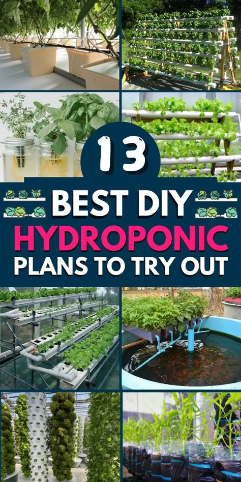 Enjoy fresh veggies year-round with these easy DIY hydroponics projects. Nft Hydroponics Design, Diy Aquaponics System, Basement Hydroponics, Fruit Hydroponics, Diy Hydroponic Garden Indoor, Diy Hydroponics System, Hydroponic Flowers, Greenhouse Hydroponics, Hydroponic Gardening For Beginners