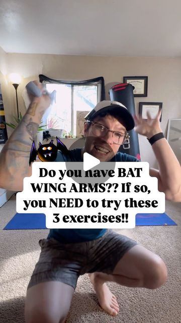 Nick Venuti | Expert Personal Trainer | Yoga Pilates | Chef on Instagram: "Bet you didn’t know the key to getting rid of those bat wings starts with fixing your shoulder issues! 🤯  Look, I get it. When it comes to arms, we all want toned, tight triceps. But focusing only on tricep exercises without addressing shoulder stability is like building a house on sand. If your shoulders can’t support proper movement, those “bat wings” are here to stay!!  Most people don’t realize that weak shoulder muscles and poor posture are huge contributors to loose, flabby arms.   When your shoulders can’t properly lift, guess what happens? Your triceps aren’t getting the full workout they need to tighten up.  Here are 3 exercises to build stability and get the triceps working like they should:  💥 Banded 3- Flabby Arm Workout Bat Wings, Arm Flab Exercises, Bat Wing Exercises, Tricep Exercises, Arm Flab, Arm Workout Women, Flabby Arms, Tricep Extension, Full Workout