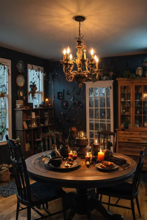 Fall Furniture , Autumn Cozy Fall ,Decor Easy Fall ,
Decor Neutral Fall ,Decor Fall ,Decor Inspiration ,Fall Decor Ideas Witchy Dining Room, Goth Dining Room, Occult Room, Witchy House Decor, Witchy Interior, Witchy Elements, Witchy Living Room, Gothic Dining Room, Mystical Room