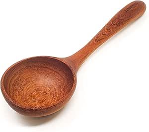 Earlywood Large Wood Soup Ladle Spoon - 13 inch Wooden Kitchen Ladle for Cooking or Serving Big Batches of Soup, Chili, Hearty Meals - Jatoba Wood Ladles - Wooden Utensils Hand Crafted in USA Soup Ladle, Wooden Construction, Ladles, Garden Dining, Soup Chili, Wooden Utensils, Slow Life, Serving Utensils, Wooden Kitchen