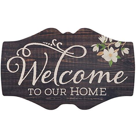 Welcome to Our Home Magnolia 18 x 11 Inch Wood Vintage Signature Wall Plaque Sign ** Check out this great product. (This is an affiliate link) #homedcor Signature Wall, Tree Branch Wall Decor, Metal Flower Wall Decor, Compass Wall Decor, Elephant Wall Decor, Starburst Wall Decor, Wood Wall Plaques, Medallion Wall Decor, Traditional Wall Decor