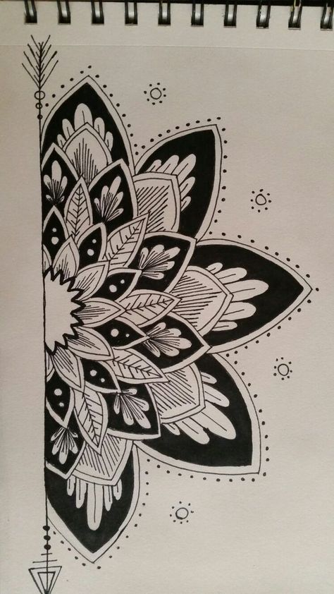 Pola Stensil, Tato Mandala, Easy Drawing Step By Step, Tattoos Infinity, Mandala Doodle, Easy Mandala Drawing, Drawing Step By Step, Tattoos Geometric, Mandala Art Therapy