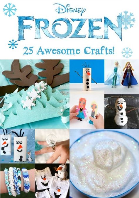 Disney Frozen Crafts: 25 Awesome Ideas Disney Frozen Crafts, Frozen Crafts, Frozen Art, Frozen Party Ideas, Disney Cute, Frozen Themed, Frozen Theme, Frozen Inspired, Crafty Kids