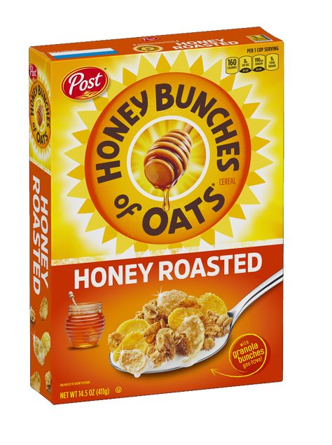 Honey Bunches Of Oats, Best Cereal, Whole Grain Foods, Granola Clusters, Whole Grain Cereals, Oat Cereal, Maple Brown, Healthy Cereal, Oats And Honey