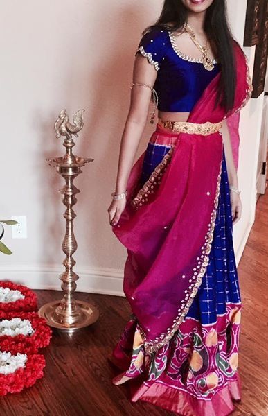 Something for the bridesmaids Indian Women Fashion, Half Saree Lehenga, Half Sarees, Oh My Goddess, Half Saree Designs, Pink Lehenga, Indian Gowns Dresses, Indian Gowns, Saree Trends