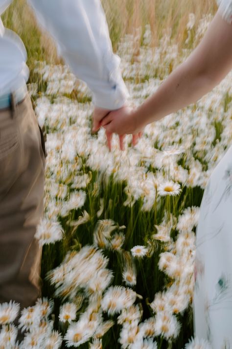 Couple In A Field Of Flowers, Couples In Flower Field, Countryside Couple Aesthetic, Wedding In Flower Field, Couple In Flower Field Aesthetic, Couple Giving Flowers, Couple Flower Field, Husband And Wife Aesthetic, Sarah Nelson