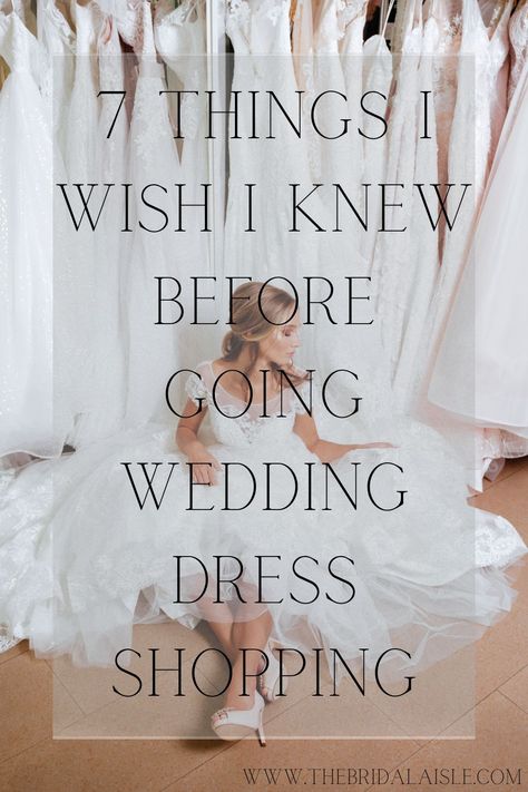 This post will tell you what to expect and will give you advice on what to do while you're shopping for the perfect dress #wedding #bridetobe #weddingadvice #weddingplanning #weddingdress #dressshopping #weddingblog #bridalblog What To Wear When You Go Wedding Dress Shopping, Wedding Dress Guide Style, What To Expect When Wedding Dress Shopping, Trying On Wedding Dresses Outfit, Wedding Dress Shopping With Daughter, What Shoes To Wear With Wedding Dress, What To Wear Bridal Dress Shopping, Dress Shopping Outfit Bride, Wedding Dress Fitting Party Ideas