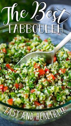 Tabouli Salad Recipe, Tabouli Recipe, Tabbouleh Salad Recipe, Tabouli Salad, Tabbouleh Recipe, Little Sunny Kitchen, Bulgur Wheat, Sunny Kitchen, Tabbouleh Salad