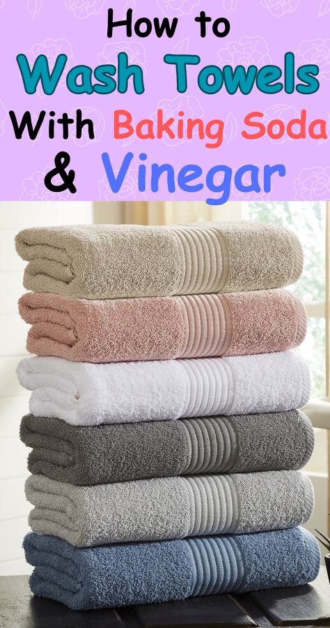 Wash Towels With Vinegar, How To Wash Towels, Benefits Of Baking Soda, Vinegar And Baking Soda, Baking Soda And Vinegar, Wash Towels, Baking Soda Benefits, Washing Towels, Baking Soda Vinegar