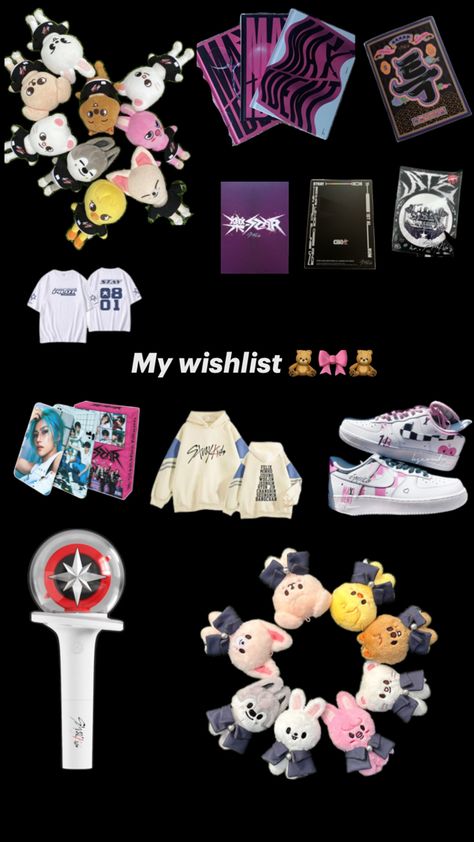 #skz #merch Skz Merch, Me Aesthetic, Birthday Wish List, Birthday Wish, Birthday Wishes, Things I Want, Stray Kids, Wish List, Vision Board