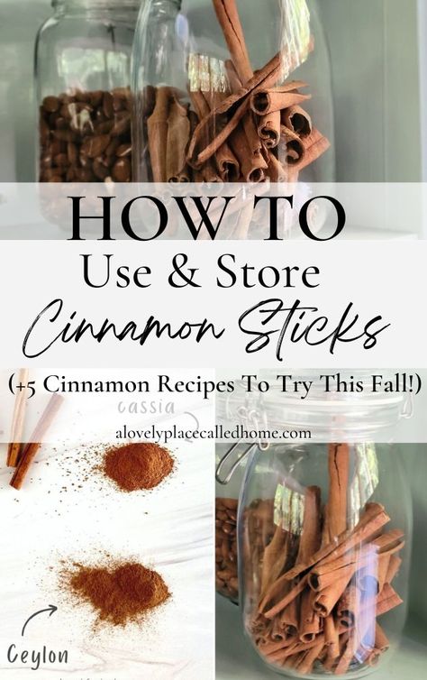 Cinnamon Sticks Recipe, Old Fashioned Skills, What Is Healthy Food, Diy Cinnamon, Healthy Nutrition Plan, Homestead Kitchen, Cinnamon Tea, Simple Farmhouse, Cinnamon Recipes