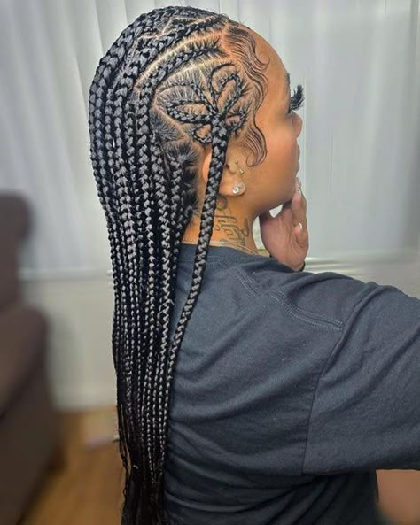 Hairstyle For Black Women, Hairstyles Trending, Feed In Braids Hairstyles, Cute Braided Hairstyles, Protective Hairstyle, Braided Cornrow Hairstyles, Cute Box Braids Hairstyles, Braids Hairstyles Pictures, Protective Hairstyles Braids