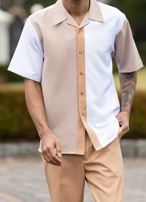 Arrived super fast very beautiful solid and comfortable fabric. I recommend it. Pantropiko Outfit, 2 Piece For Men, Colorful Mens Outfits, Two Piece For Men, Short Sleeve Button Up Men, Vintage Outfits For Men, Men Vintage Outfits, Men Short Sleeve Shirt, African Wear Styles For Men