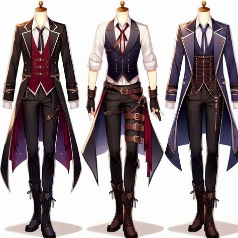 Mens Clothes Drawing Reference, Character Outfit Design Male, Modern Fantasy Outfit Male, Male Fashion Design Sketches, Fantasy Ball Male Outfit, Outfit Ideas Art Male, Fancy Fantasy Outfits Male, Fantasy Clothing Male Drawing, Mens Fantasy Fashion Art