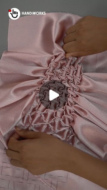 Hand Smocking Tutorial, Smocking Fashion, Smock Pattern, Smocking Pattern, Canadian Smocking, Smocking Tutorial, Smocking Patterns, Geometric Fashion, Origami 3d