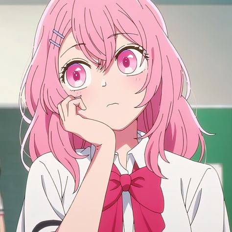 Minami Kotobuki, Pink Hair Anime, Girl With Pink Hair, Pink Eyes, Cute Profile Pictures, Anime Oc, Cute Anime Pics, An Anime, Manga Girl